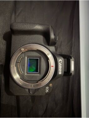 Canon Black Mirrorless EOS Camera Body with Visible Sensor